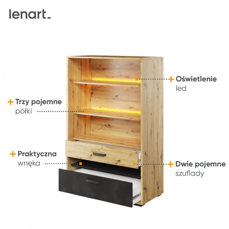 Regał Qubic QB-06 Lenart Meble