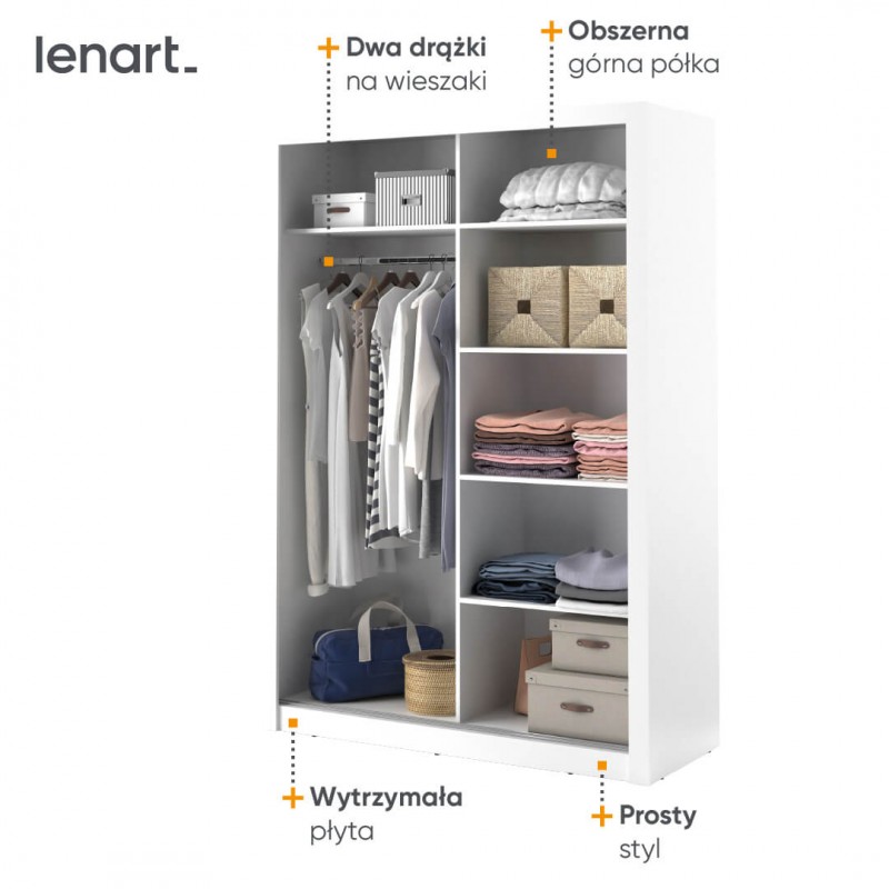 Szafa przesuwna z lustrem Arti AR-04 Lenart Kolekcja Arti