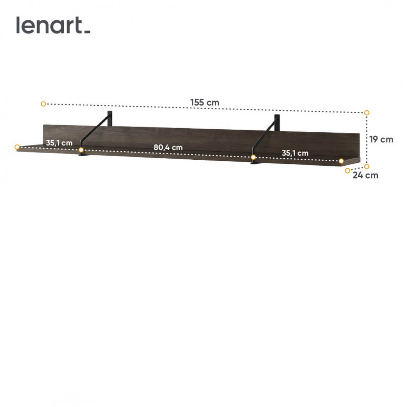 Półka wisząca Piemonte PE4JCZ Lenart
