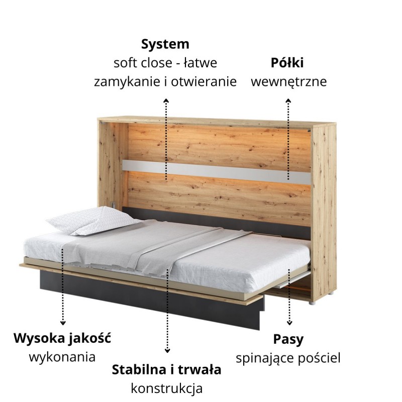 Półkotapczan Poziomy Concept Junior CJ-03 120X200 Qubic Lenart