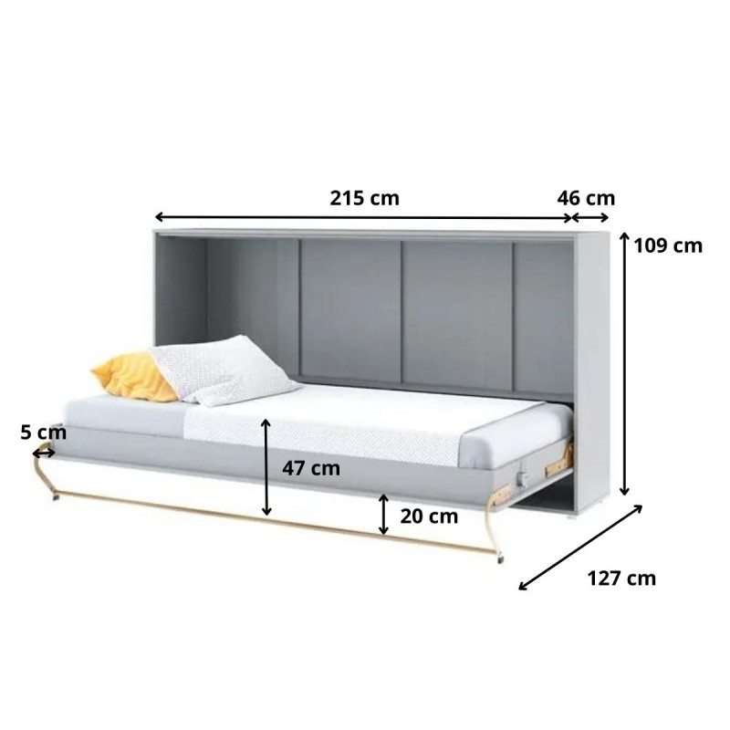 Półkotapczan Poziomy Concept Pro CP-06 90X200 Szary Lenart