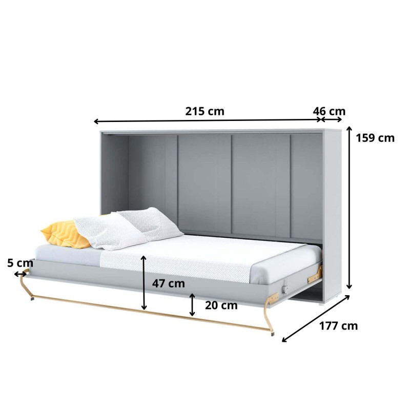 Półkotapczan Poziomy Concept Pro CP-04 140X200 Szary Lenart