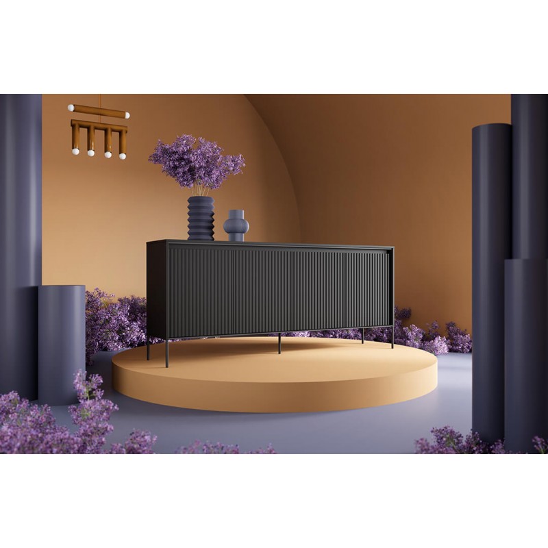 Komoda Trend TR4C czarna Lenart
