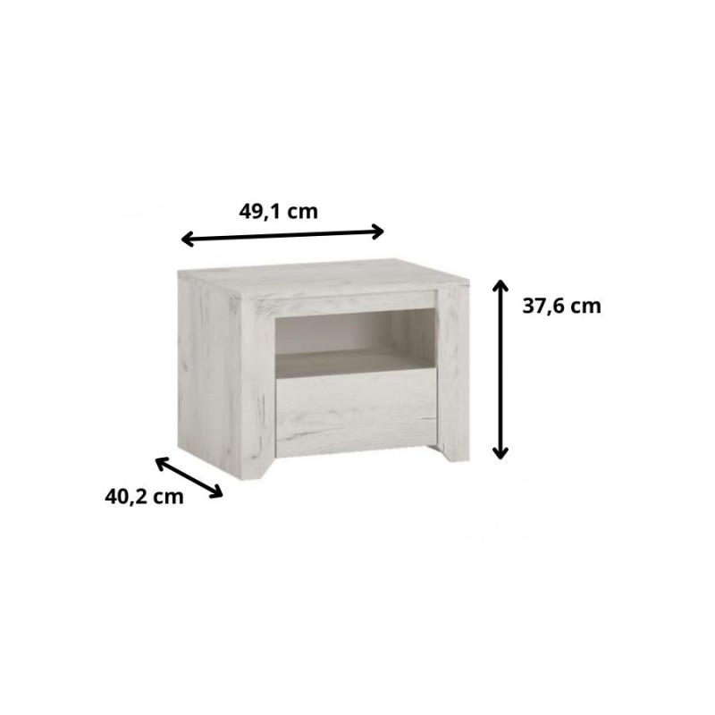 Szafka nocna Angel Typ 95 1S Meble Wójcik Kolekcja Angel