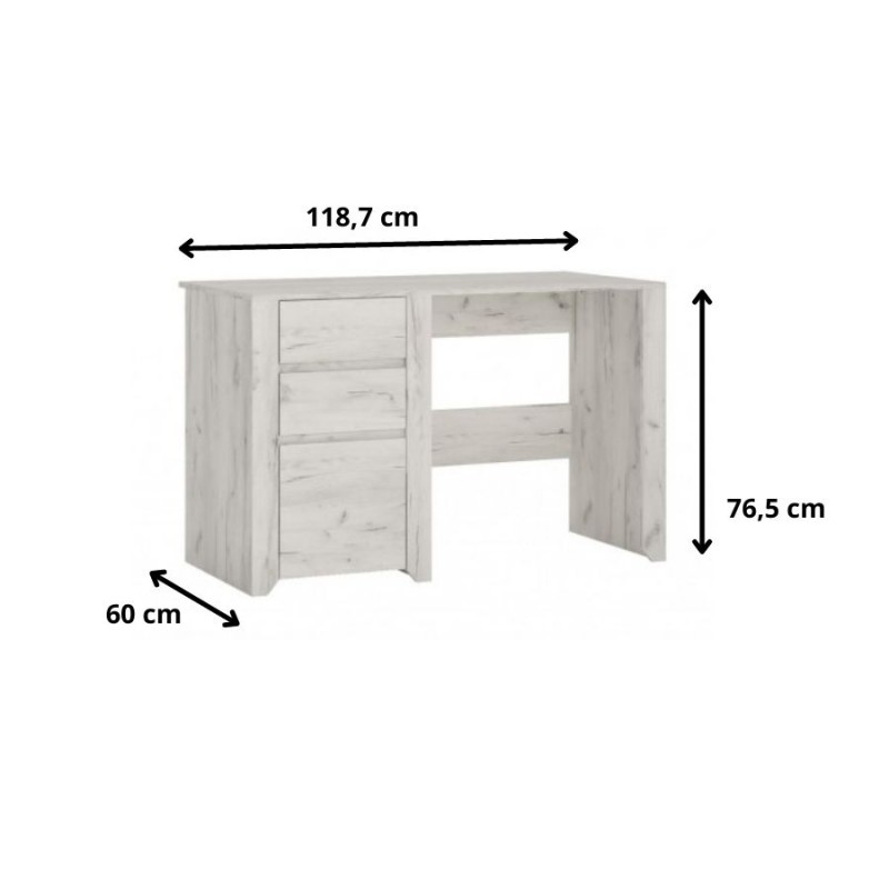 Biurko Angel Typ 80 Meble Wójcik Dąb White Craft