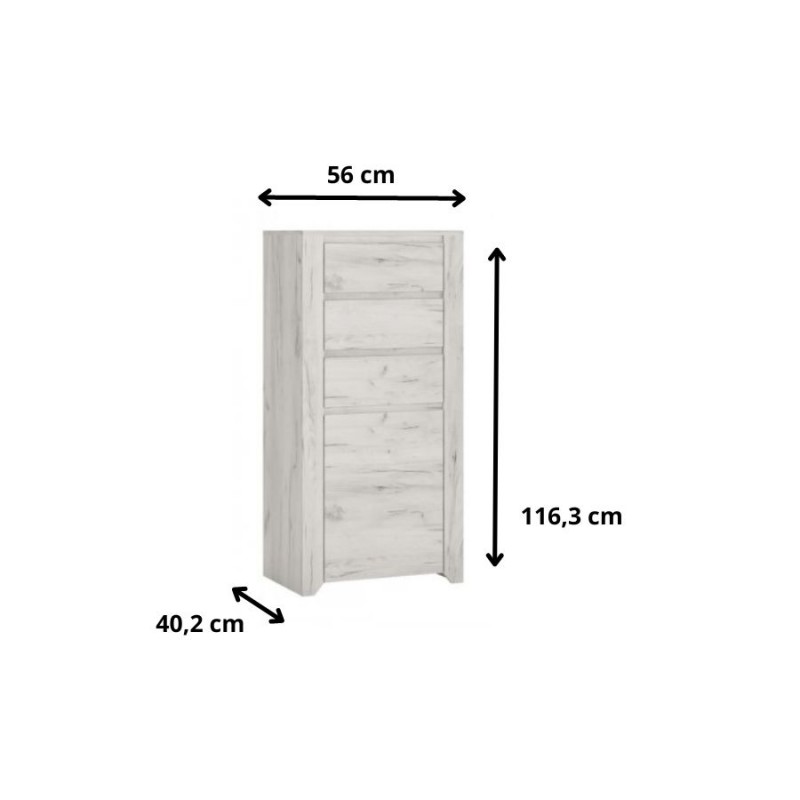 Komoda Angel Typ 35 1D - 3S Meble Wójcik Kolekcja Angel