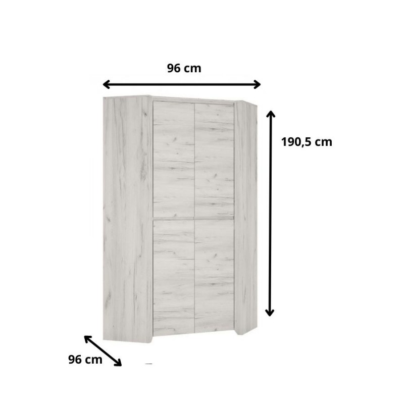 Szafa narożna Angel Typ 21 2D Meble W&oacute;jcik Kolekcja Angel