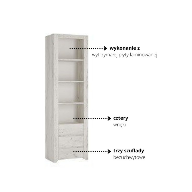 Regał Angel Typ 11 3S Meble W&oacute;jcik Kolekcja Angel