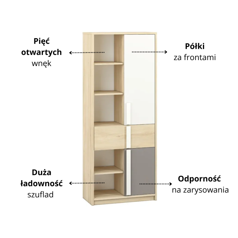 Regał Drop 03 ML Meble Kolekcja Drop