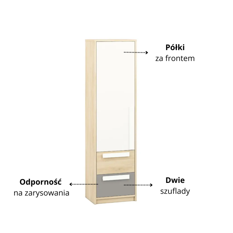 Bieliźniarka Drop 04 ML Meble Kolekcja Drop