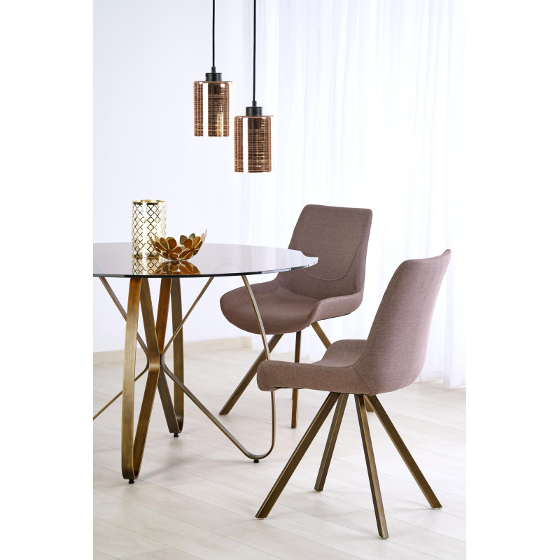 LUNGO stół złoty antyczny / brązowy (2p 1szt)