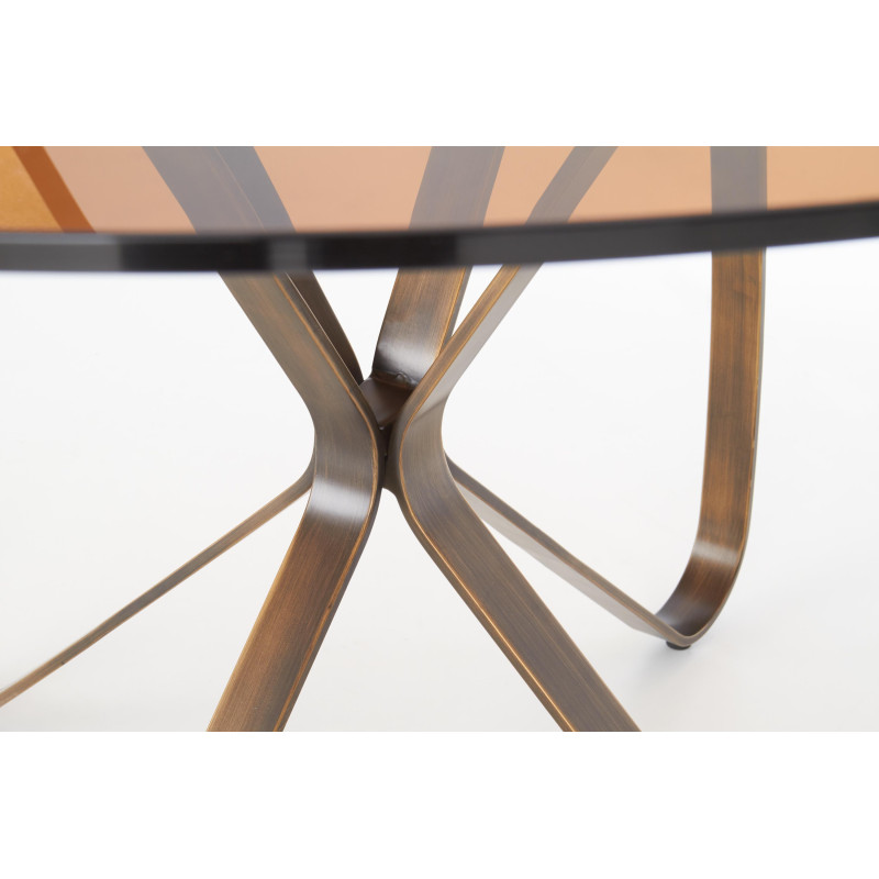 LUNGO stół złoty antyczny / brązowy (2p 1szt)