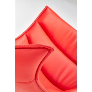 Nowoczesny fotel tapicerowany Cavern czerwony