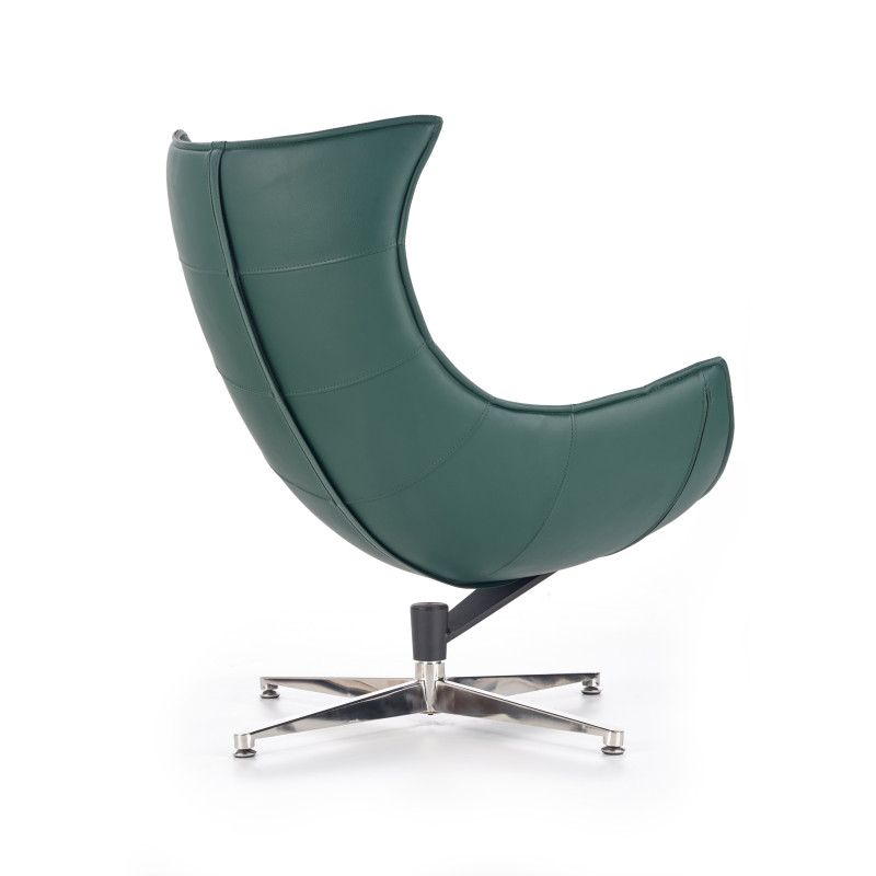 Nowoczesny fotel tapicerowany Cavern zielony