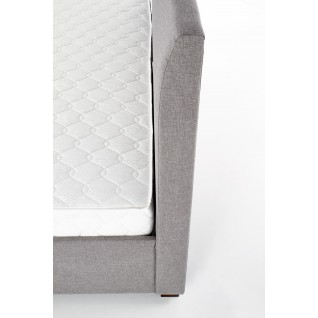 Łóżko tapicerowane 140x200 MARSALA z szufladami szare