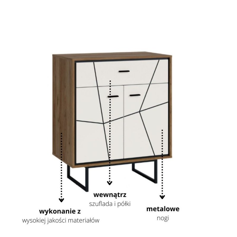 Komoda 2D1S Brolo Typ BROK09 Meble Wójcik
