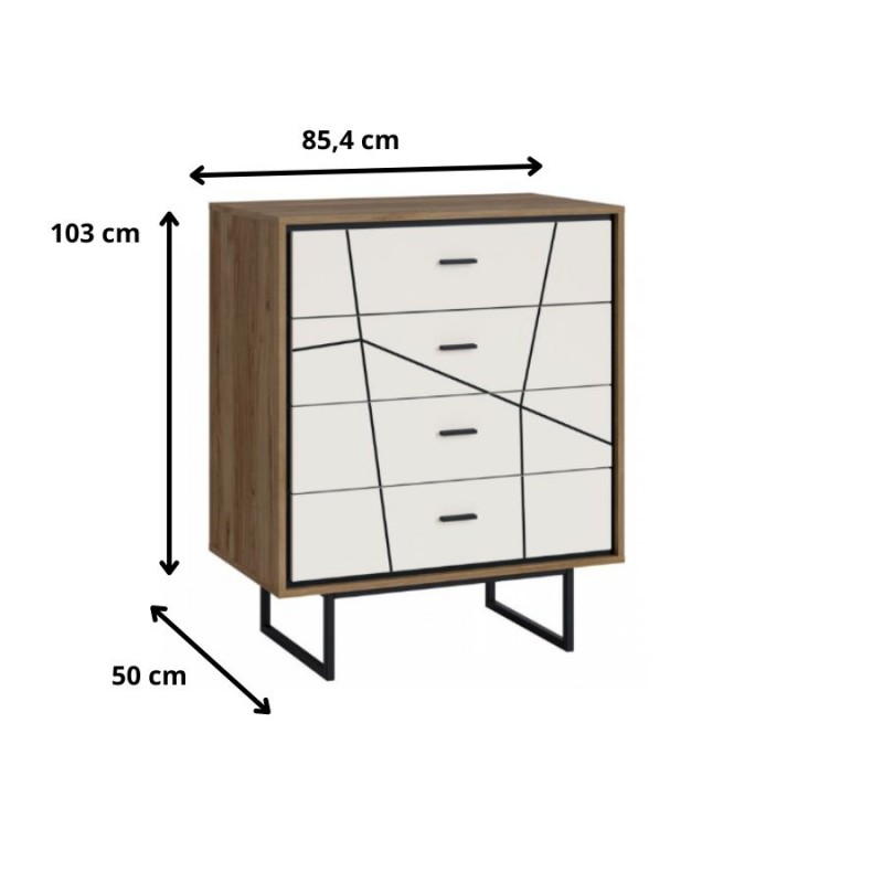 Komoda 4S Brolo Typ BROK07 Meble Wójcik
