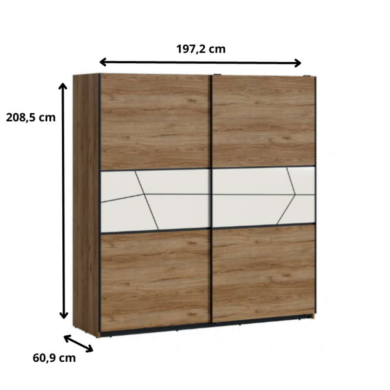 Szafa Brolo 2D Typ BROS07 Meble W&oacute;jcik