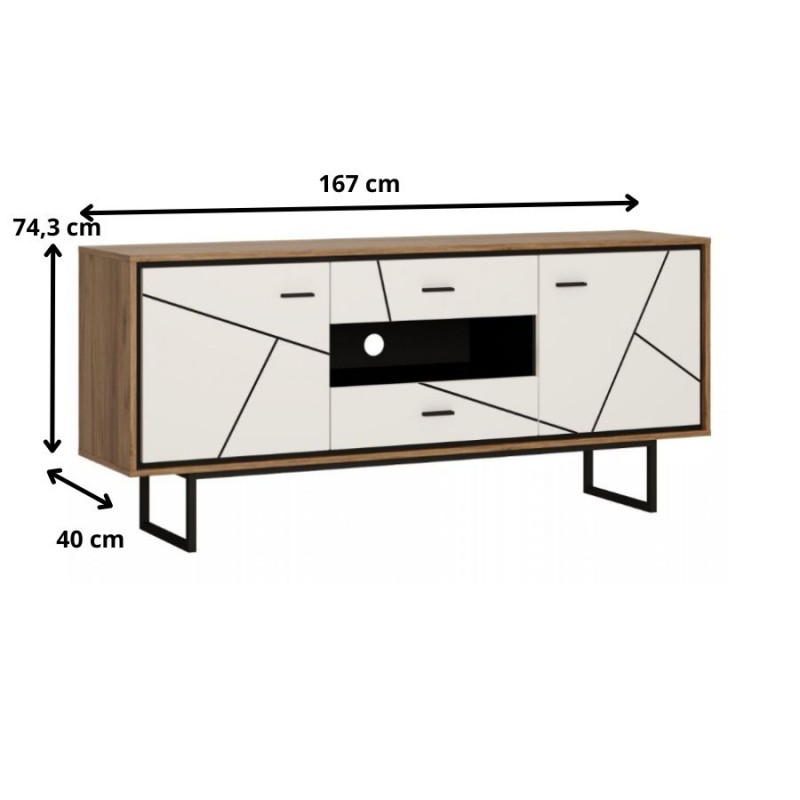Komoda 2D-2S Brolo Typ BROK01 Meble Wójcik