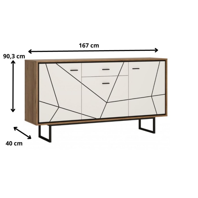 Komoda 3D-1S Brolo Typ BROK04 Meble Wójcik