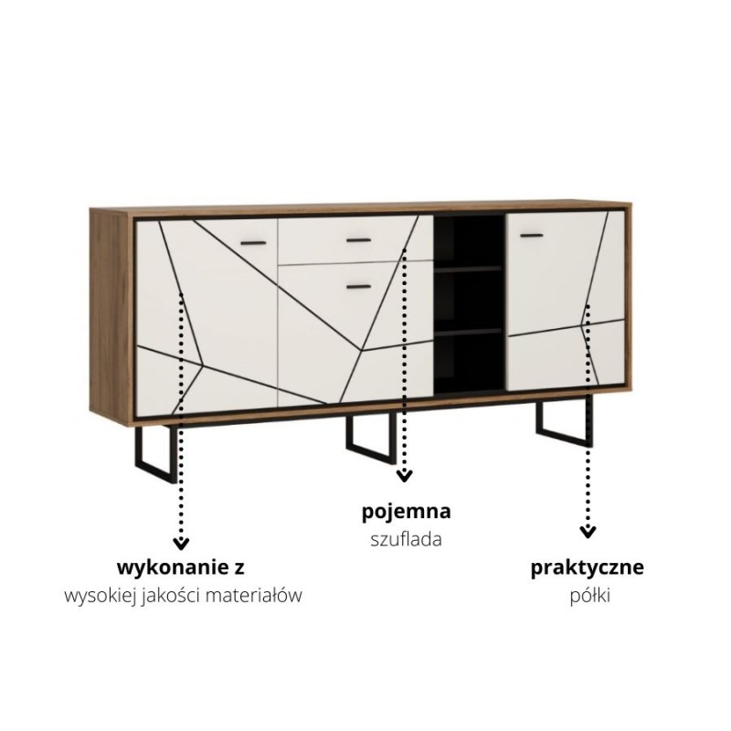 Komoda 3D-1S Brolo Typ BROK06 Meble Wójcik