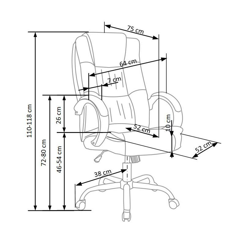 RELAX fotel gabinetowy beżowy