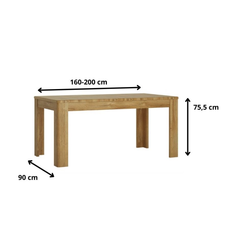 St&oacute;ł rozkładany Cortina Typ CNAT03 Meble W&oacute;jcik Kolekcja Cortina