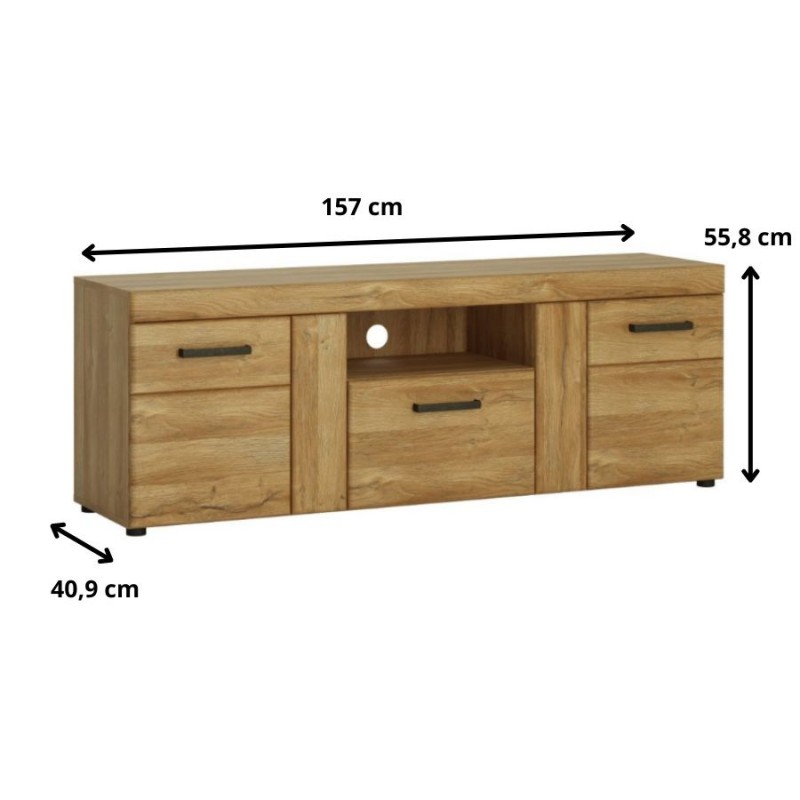 Szafka RTV Cortina CNAF03 2D-1S Meble W&oacute;jcik Kolekcja Cortina