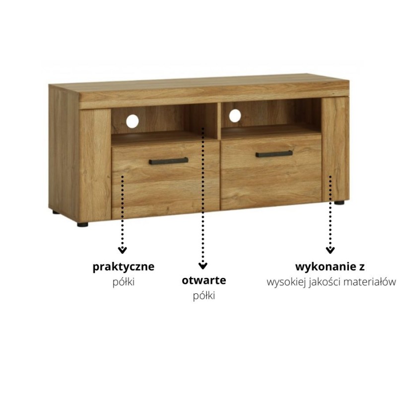 Szafka RTV Cortina CNAF01 2S Meble W&oacute;jcik Kolekcja Cortina