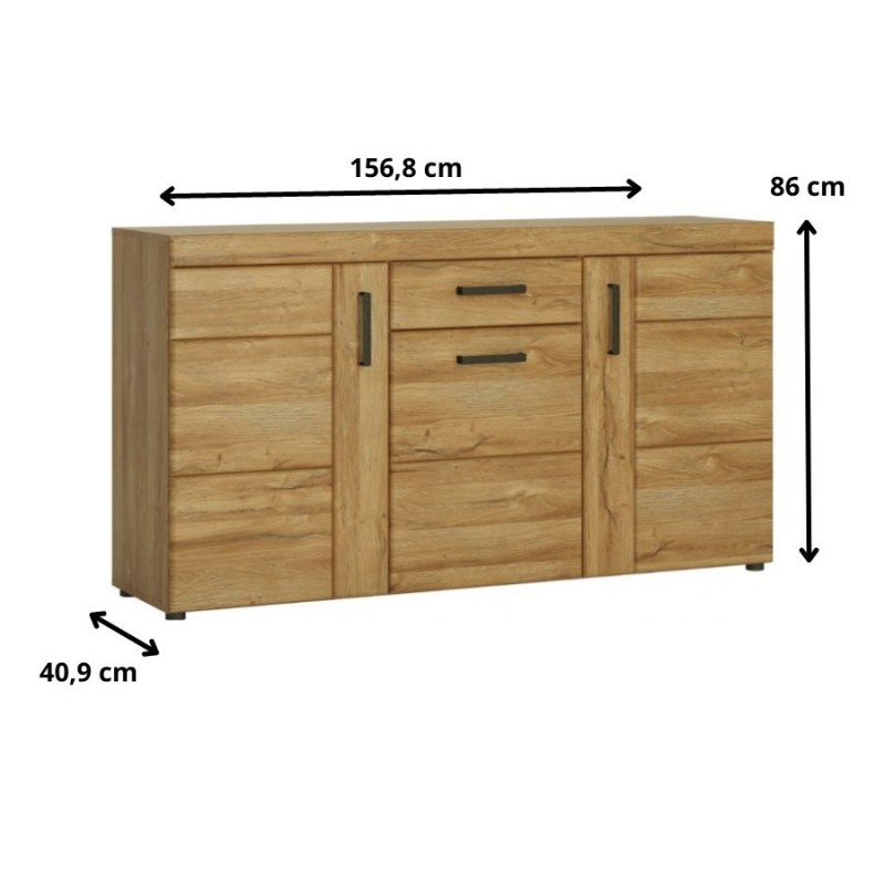Komoda Cortina CNAK02 3D-1S Meble Wójcik Kolekcja Cortina