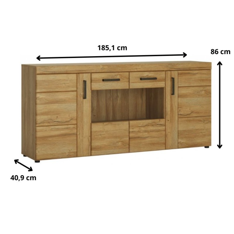 Komoda Cortina Typ CNAK04 4D-2S Meble Wójcik Kolekcja Cortina