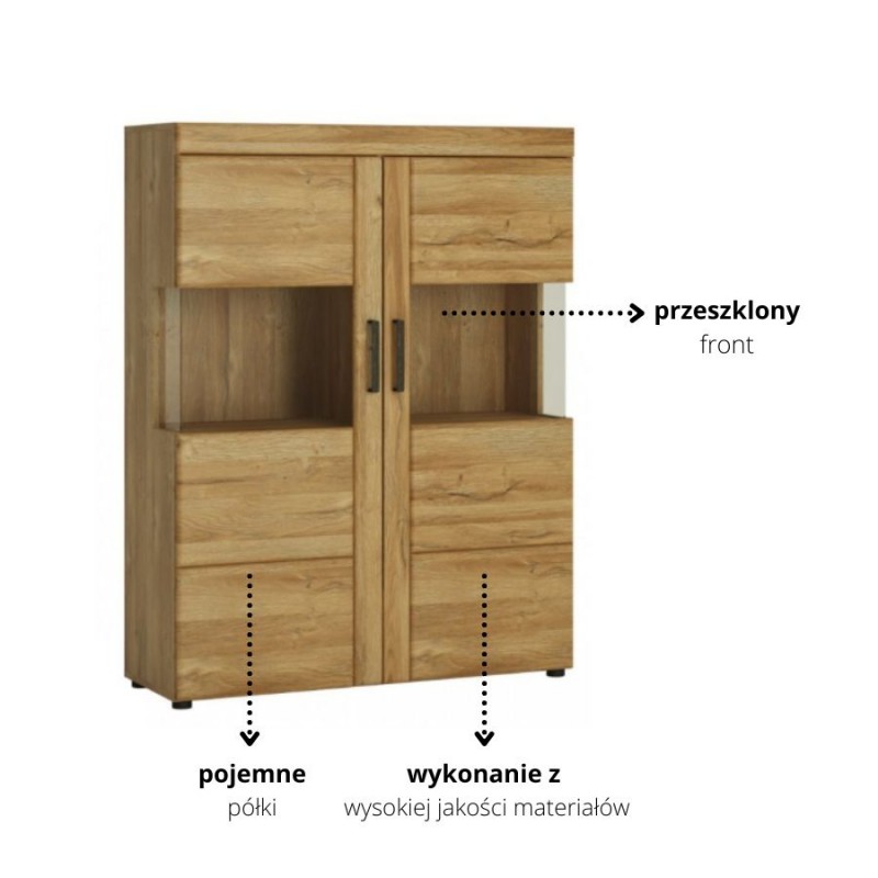 Witryna Cortina CNAV01 2D Meble Wójcik Kolekcja Cortina