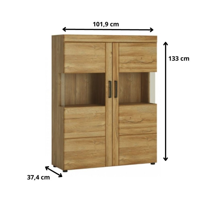 Witryna Cortina CNAV01 2D Meble Wójcik Kolekcja Cortina