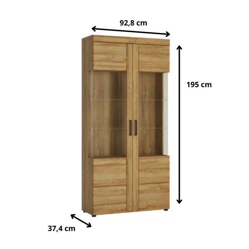 Witryna Cortina Typ CNAV03 2D Meble Wójcik Kolekcja Cortina