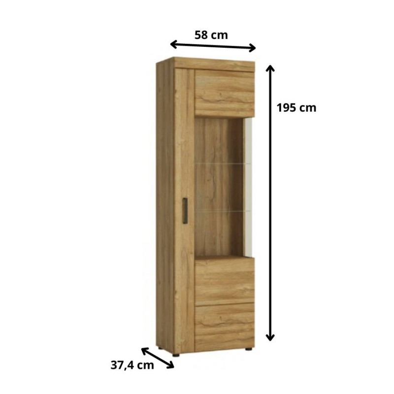 Witryna Cortina Typ CNAV02P 1D Meble Wójcik Kolekcja Cortina