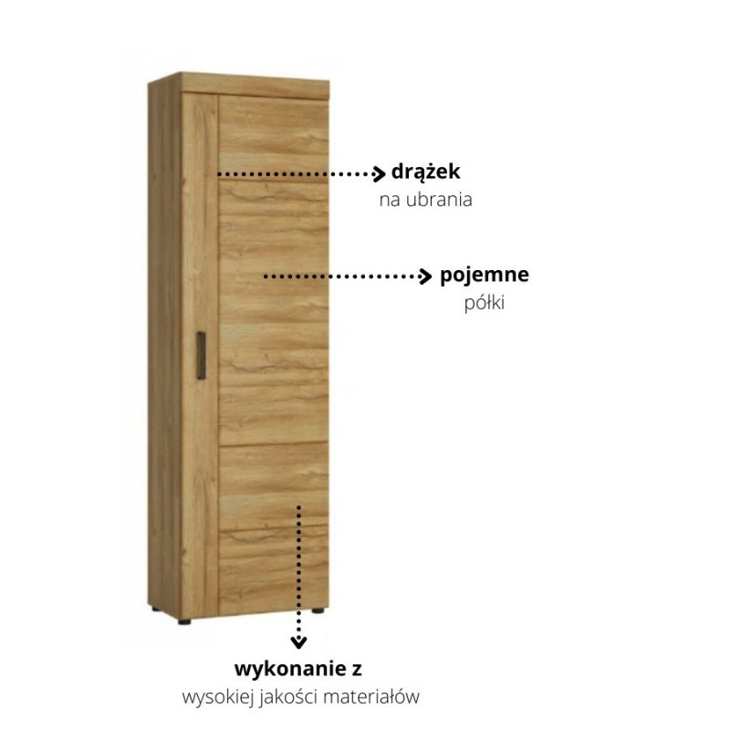 Szafa Cortina Typ CNAG06P 1D Meble Wójcik Kolekcja Cortina
