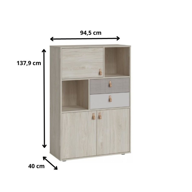 Komoda Denim DEIK03 3D2S Meble Wójcik