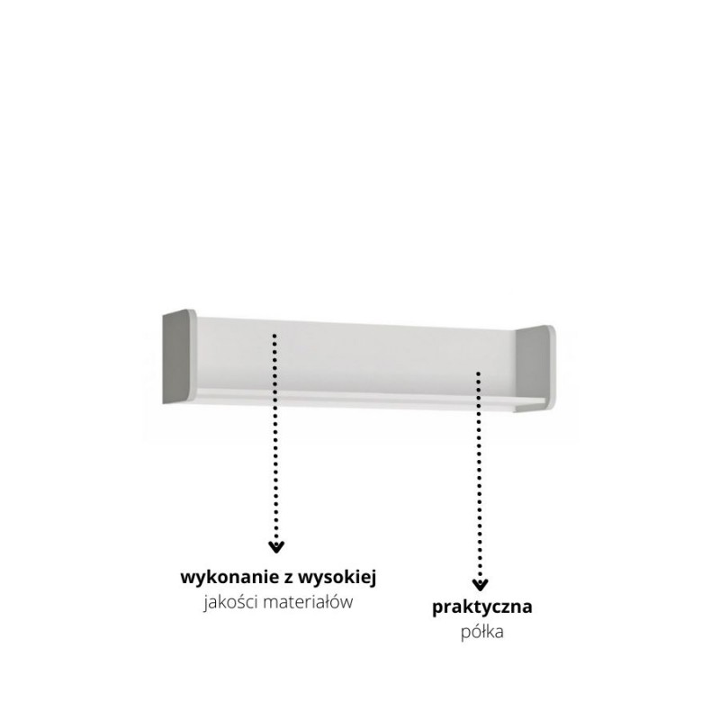 Półka Flexi FLXP01 Meble Wójcik Kolekcja Flexi