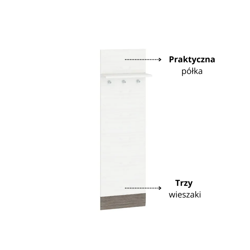 Wieszak Blanco 23 ML Meble Kolekcja Blanco