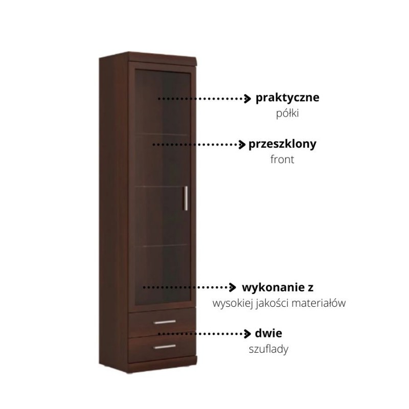 Witryna 1D-2S Imperial Typ 01 Meble Wójcik Kolekcja Imperial