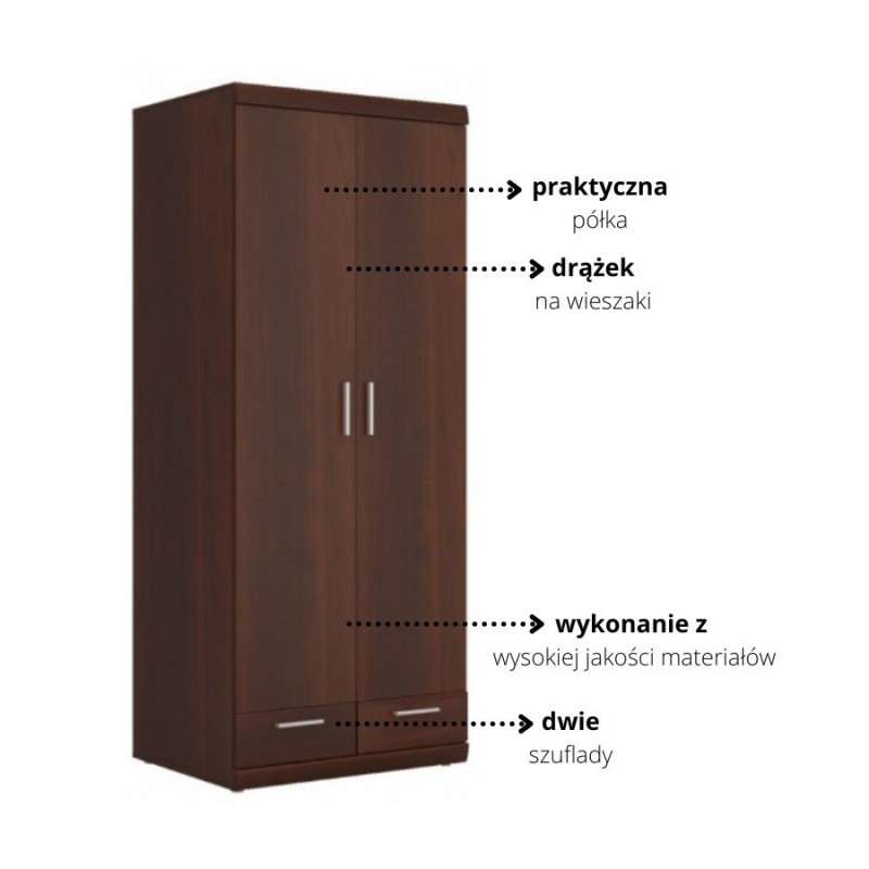 Szafa 2D-2S Imperial Typ 20 Meble W&oacute;jcik Kolekcja Imperial