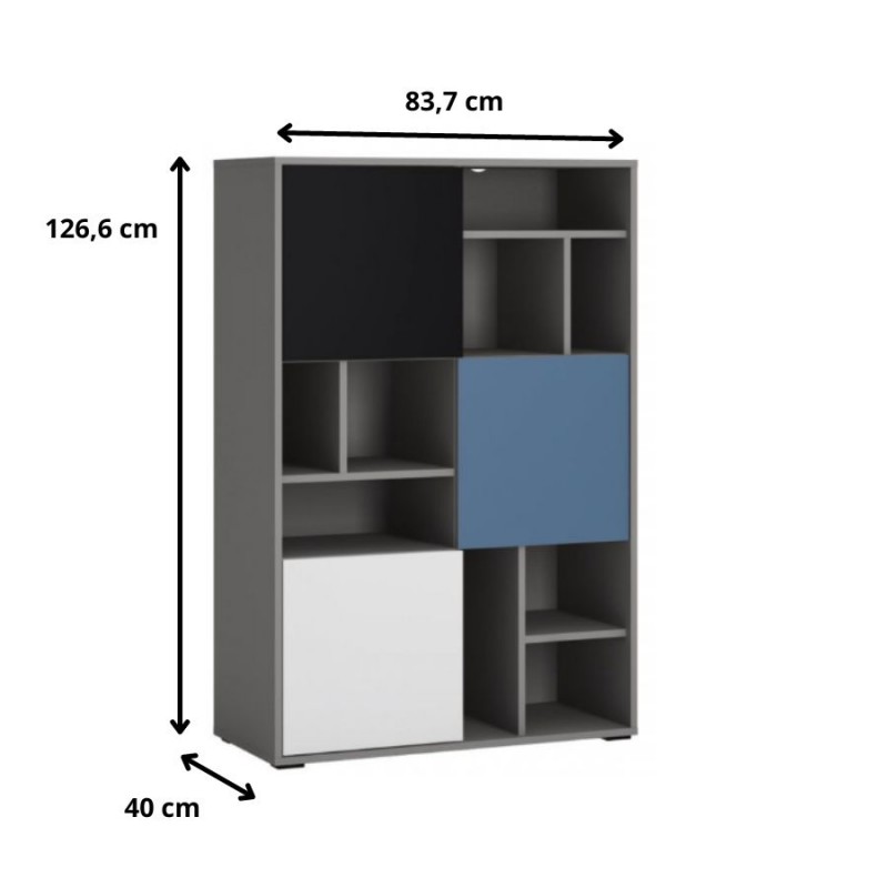 Regał 3D Laser Typ LASR02 Meble Wójcik Kolekcja Laser