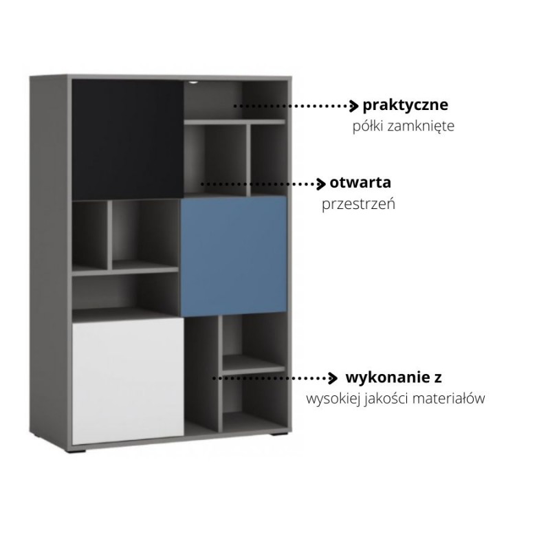 Regał 3D Laser Typ LASR02 Meble Wójcik Kolekcja Laser