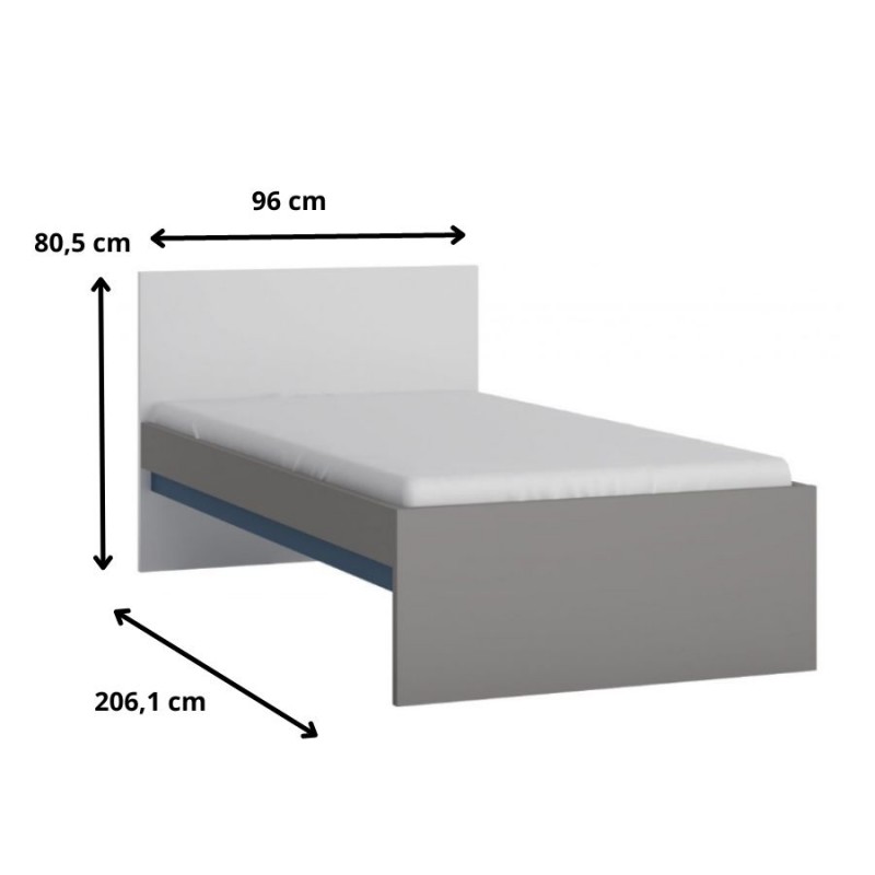 Łóżko Laser Typ LASZ01 Meble Wójcik Kolekcja Laser