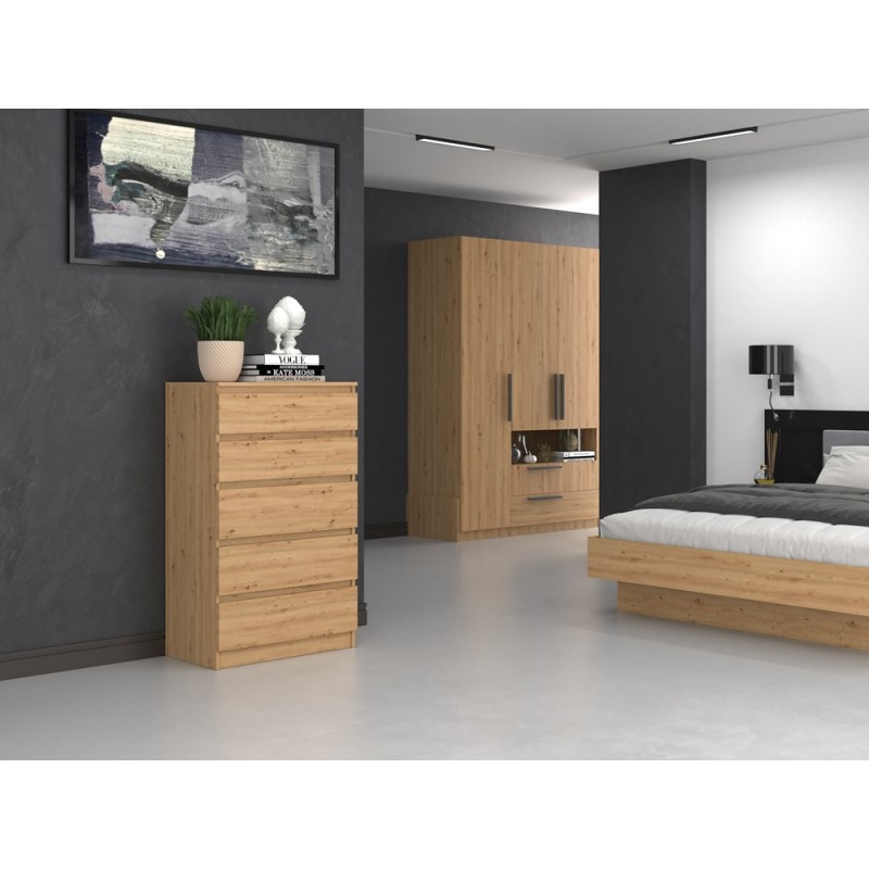 M5 MALWA KOMODA 5 SZUFLADY ARTISAN KOMPLET