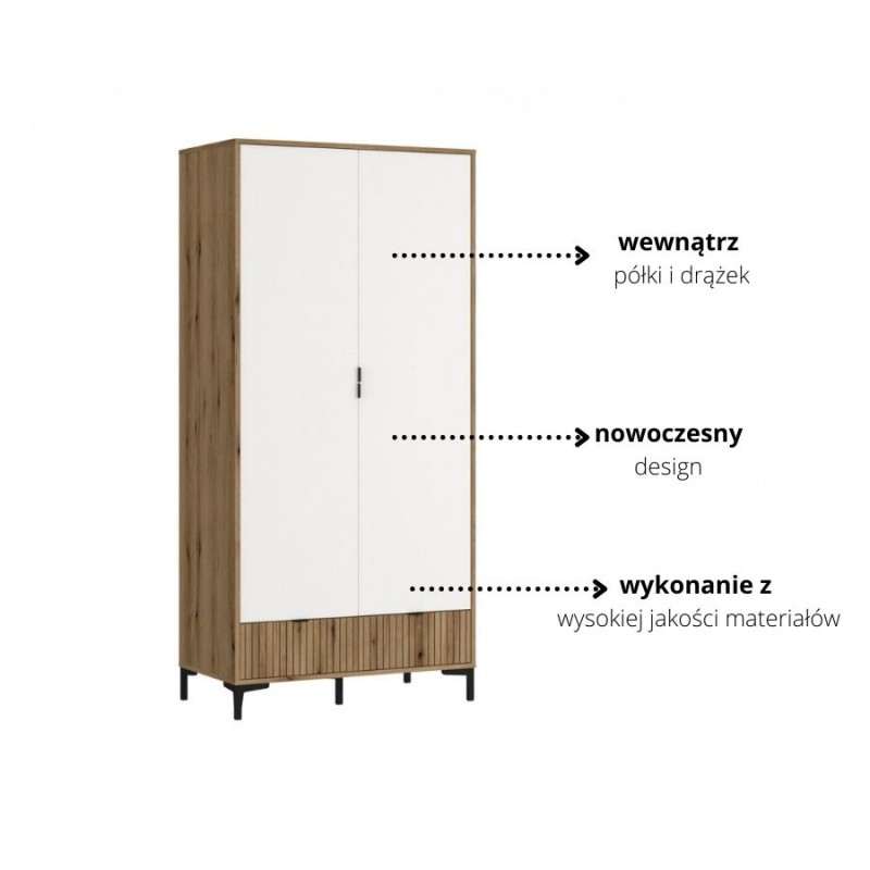 Szafa Ricko 2D2S Typ RIKS01 Meble Wójcik