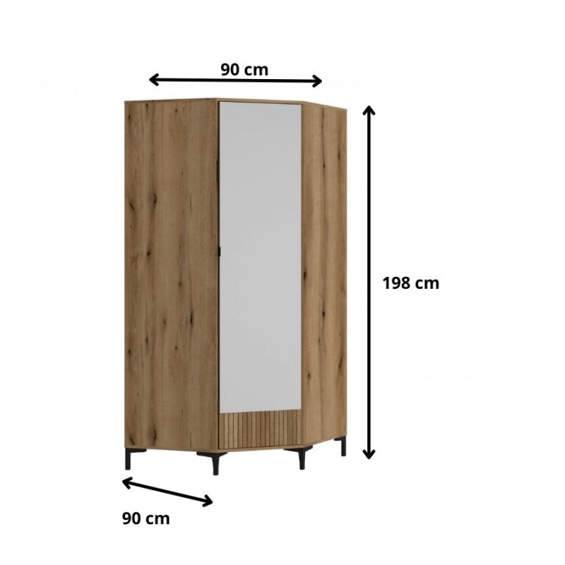 Szafa narożna Ricko 1D Typ RIKS02 Meble Wójcik