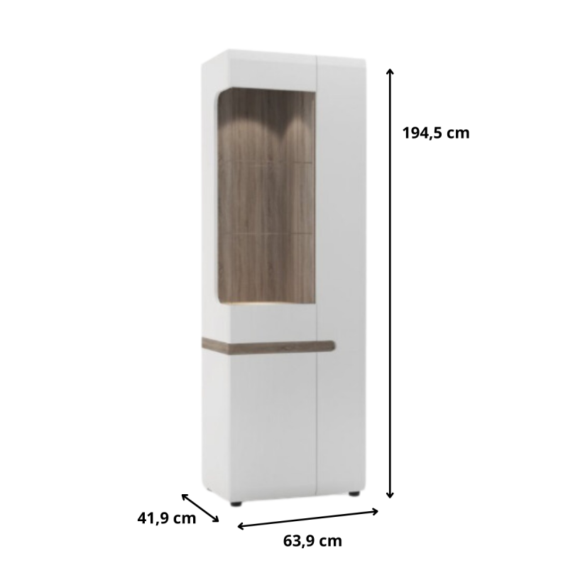 Witryna 3D Linate Typ 01L Meble Wójcik Kolekcja Linate