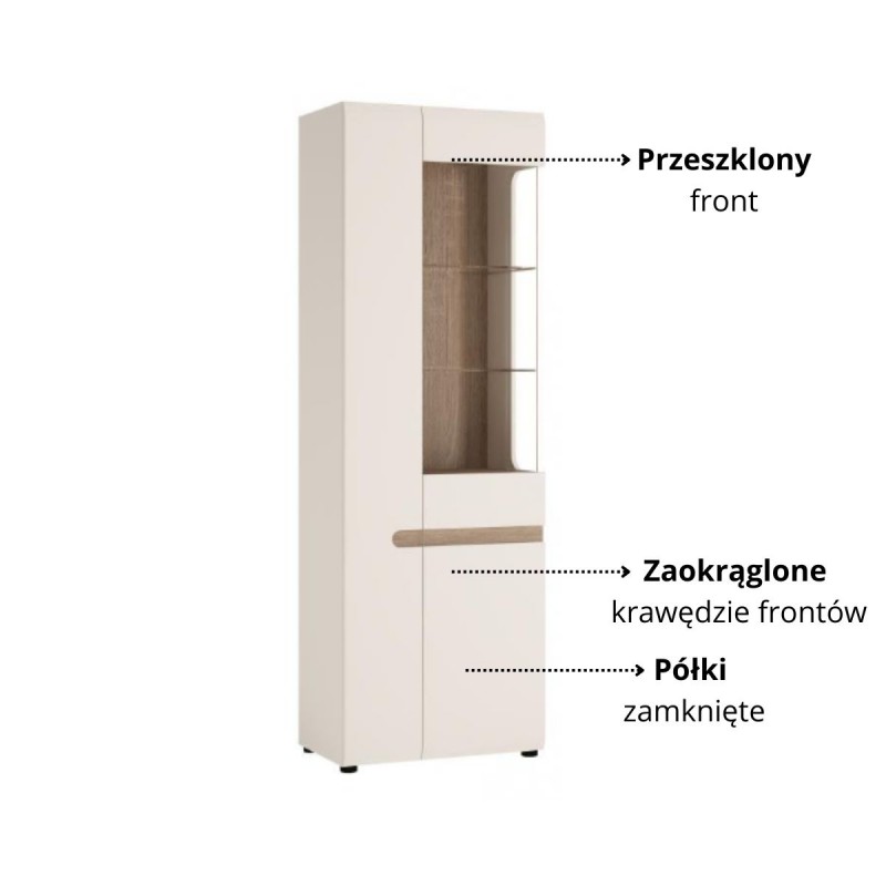 Witryna 3D Linate Typ 01P Meble Wójcik Kolekcja Linate