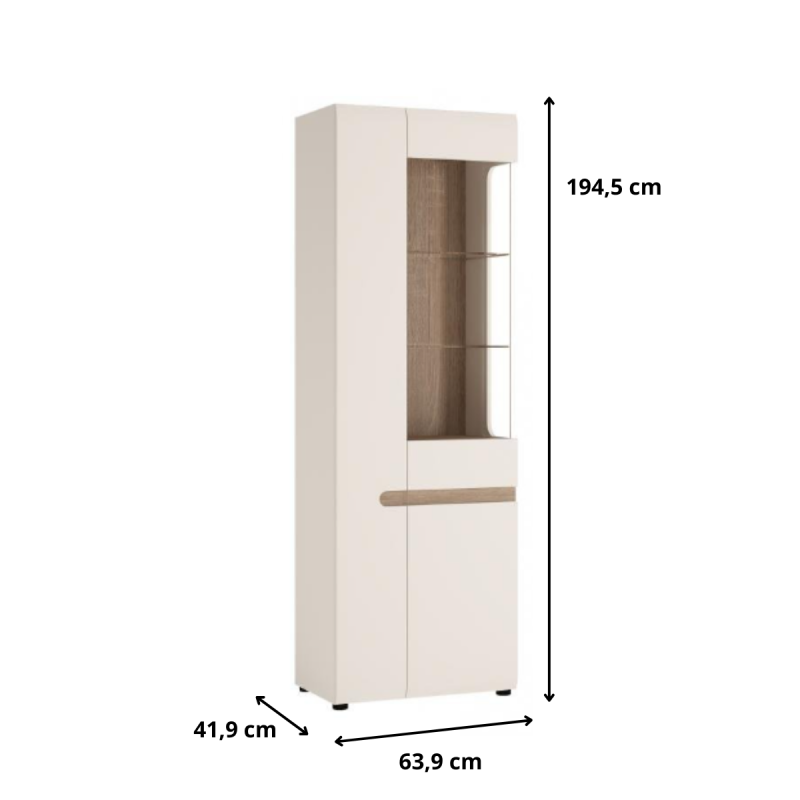 Witryna 3D Linate Typ 01P Meble Wójcik Kolekcja Linate